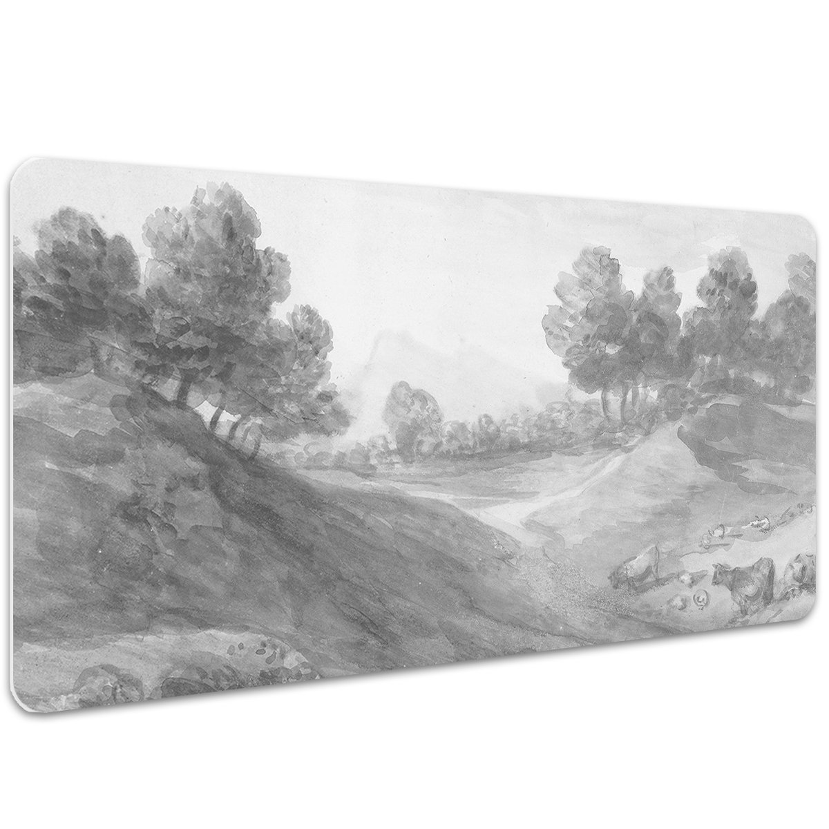 Podkładka mata ochrona biurka Styl vintage 100x50cm, Dywanomat