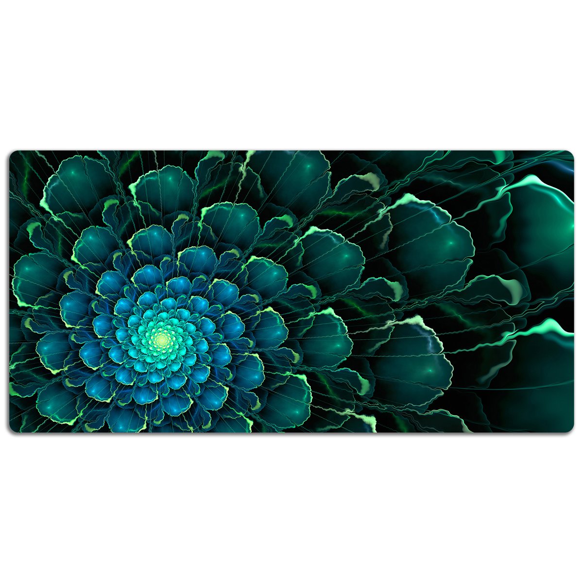 Mata ochronna z nadrukiem Zielony kwiat 120x60 cm, Dywanomat