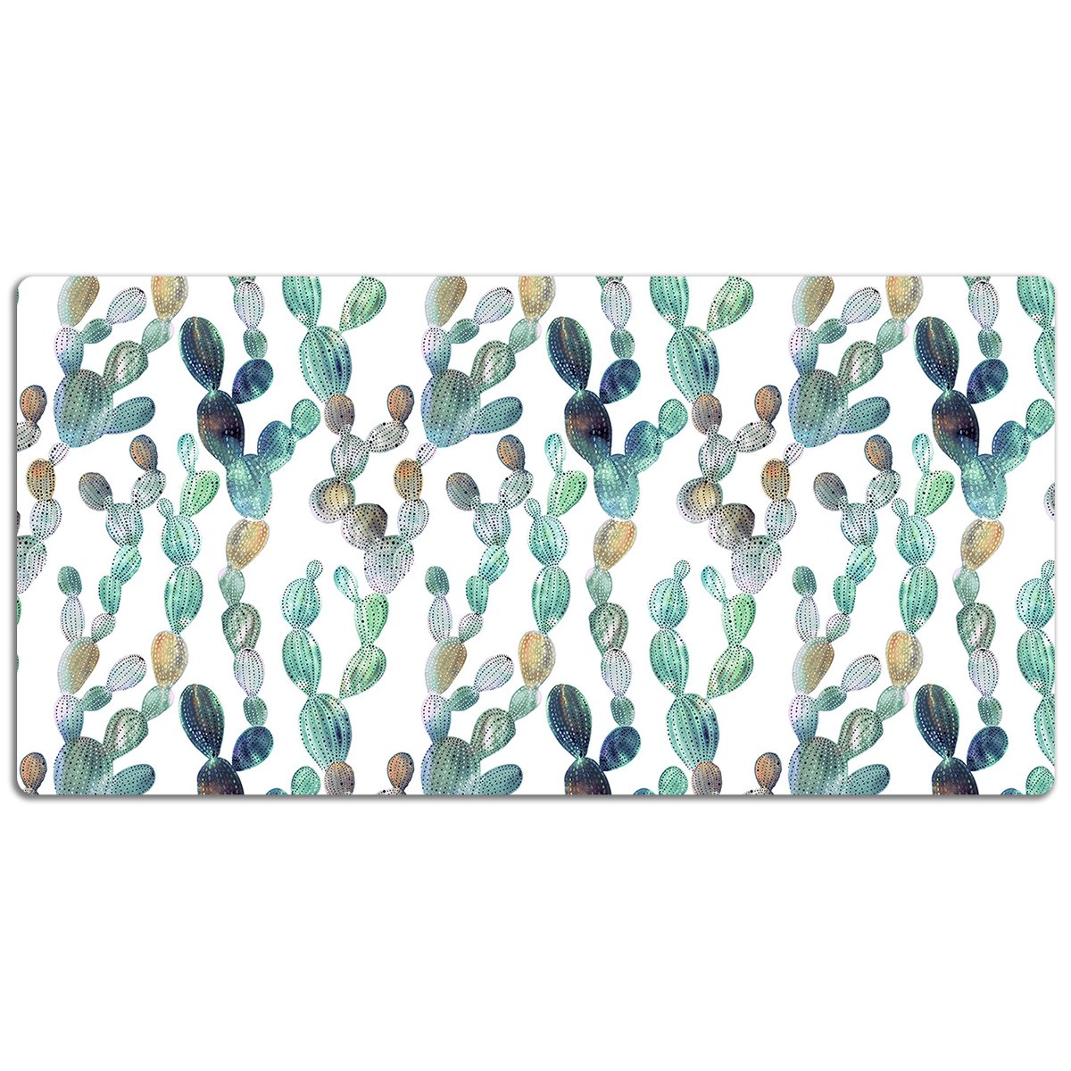 Ochronna mata podkładka na biurko Kaktusy 120x60 cm, Dywanomat
