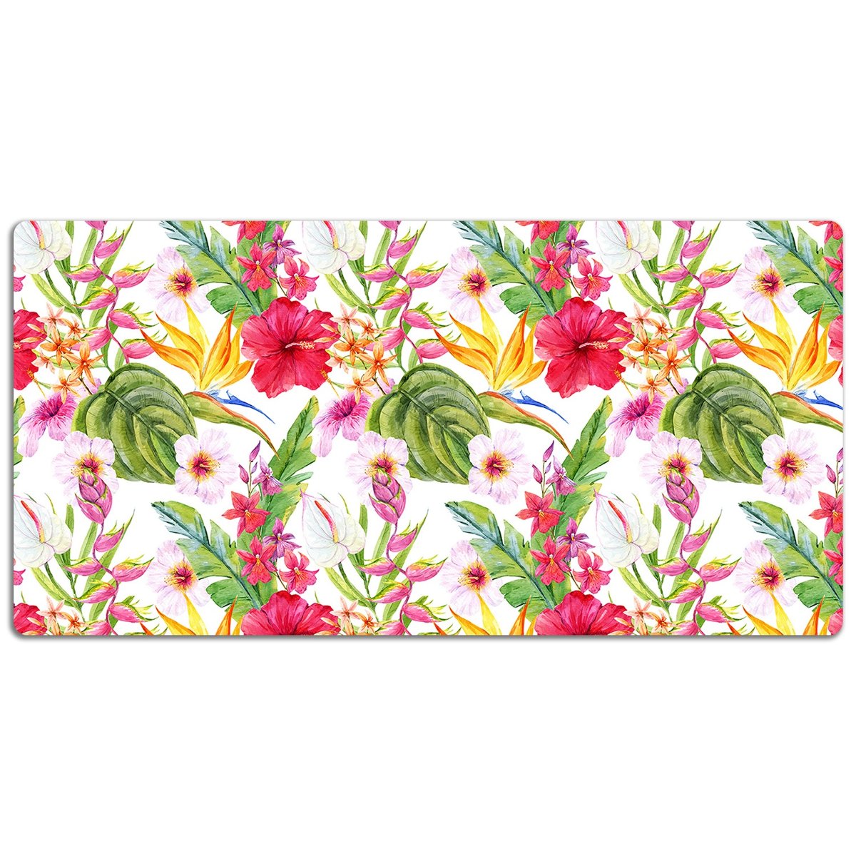 Mata ochronna na blat Egzotyczny hibiskus 120x60 cm, Dywanomat