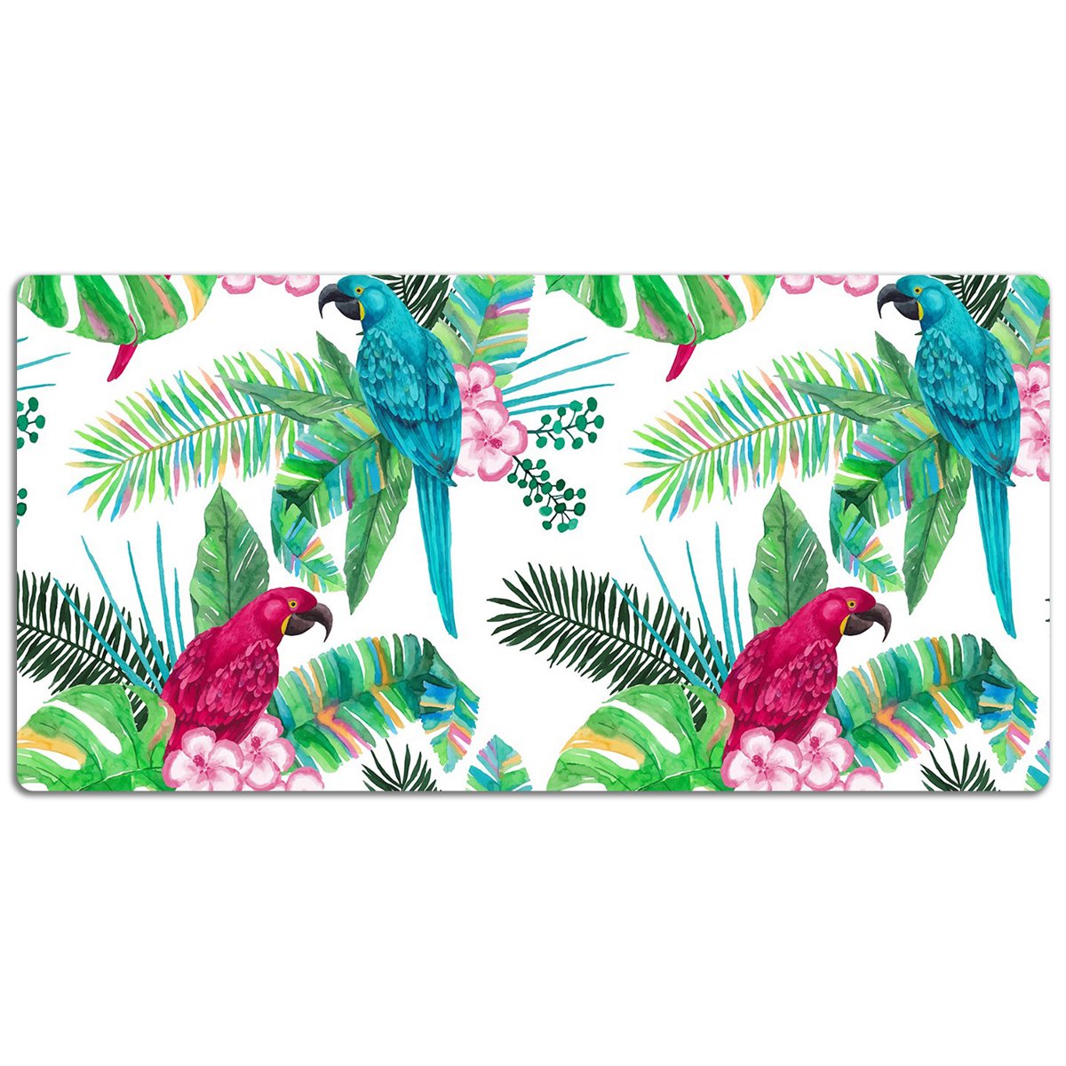 Podkładka mata ochrona biurka Papugi mural 120x60cm, Dywanomat