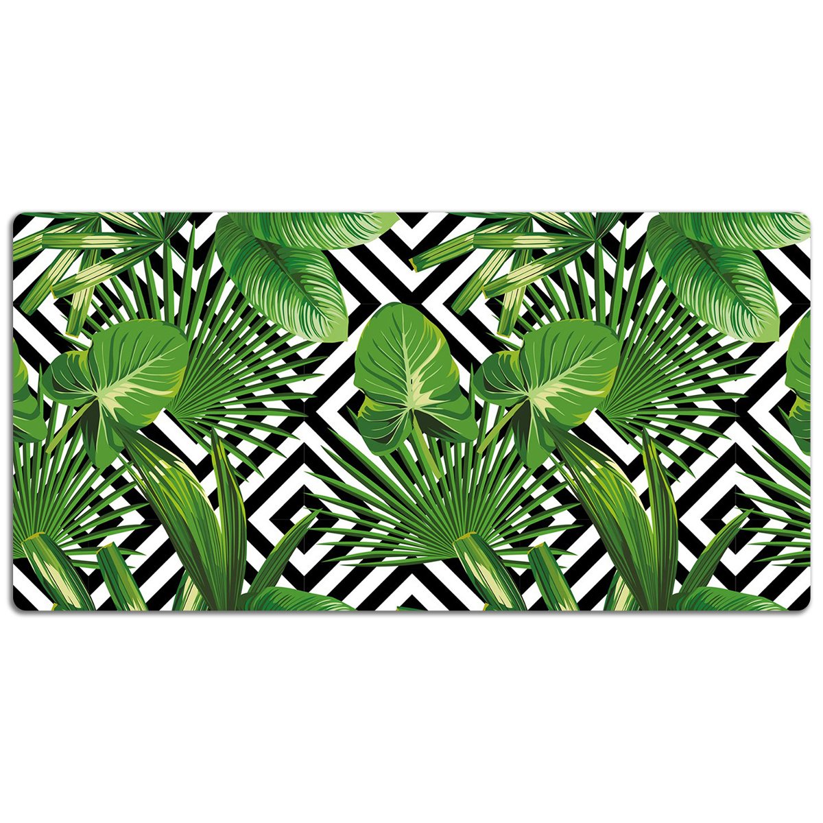 Mata ochronna na blat Geometryczne liście 120x60 cm, Dywanomat