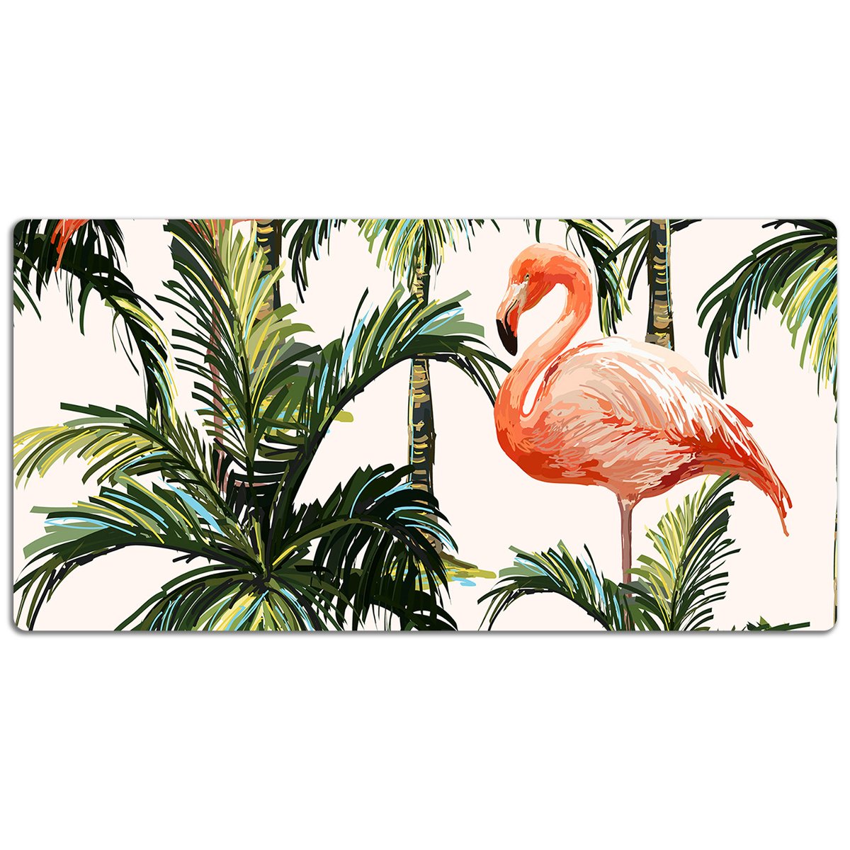 Podkładka pod mysz i klawiaturę Flamingi 120x60 cm, Dywanomat