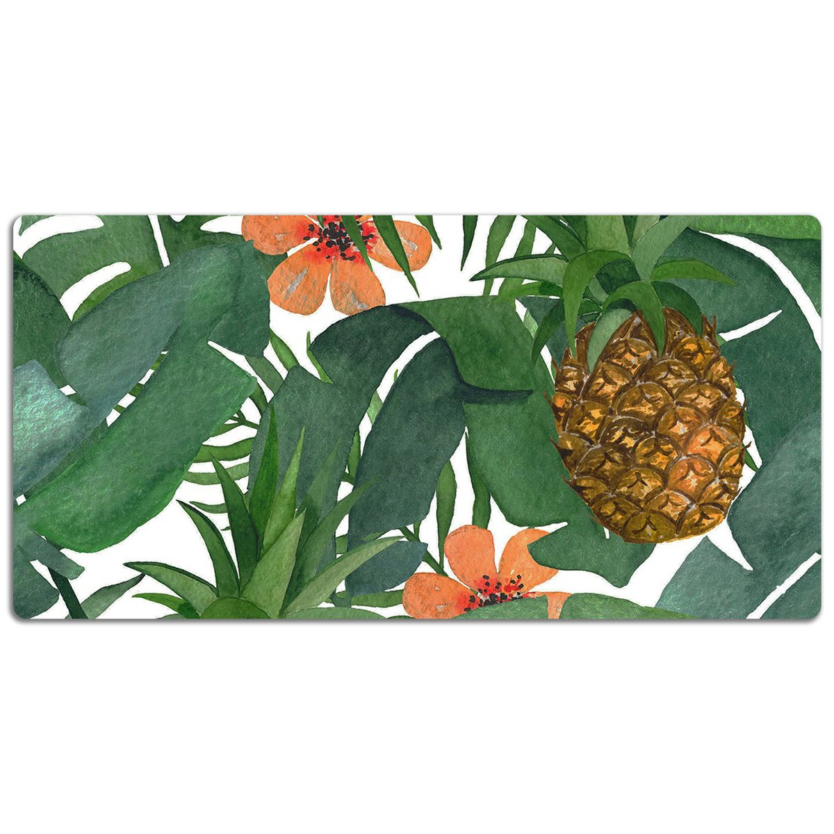 Duża podkładka na biurko Tropikalny ananas 120x60cm, Dywanomat