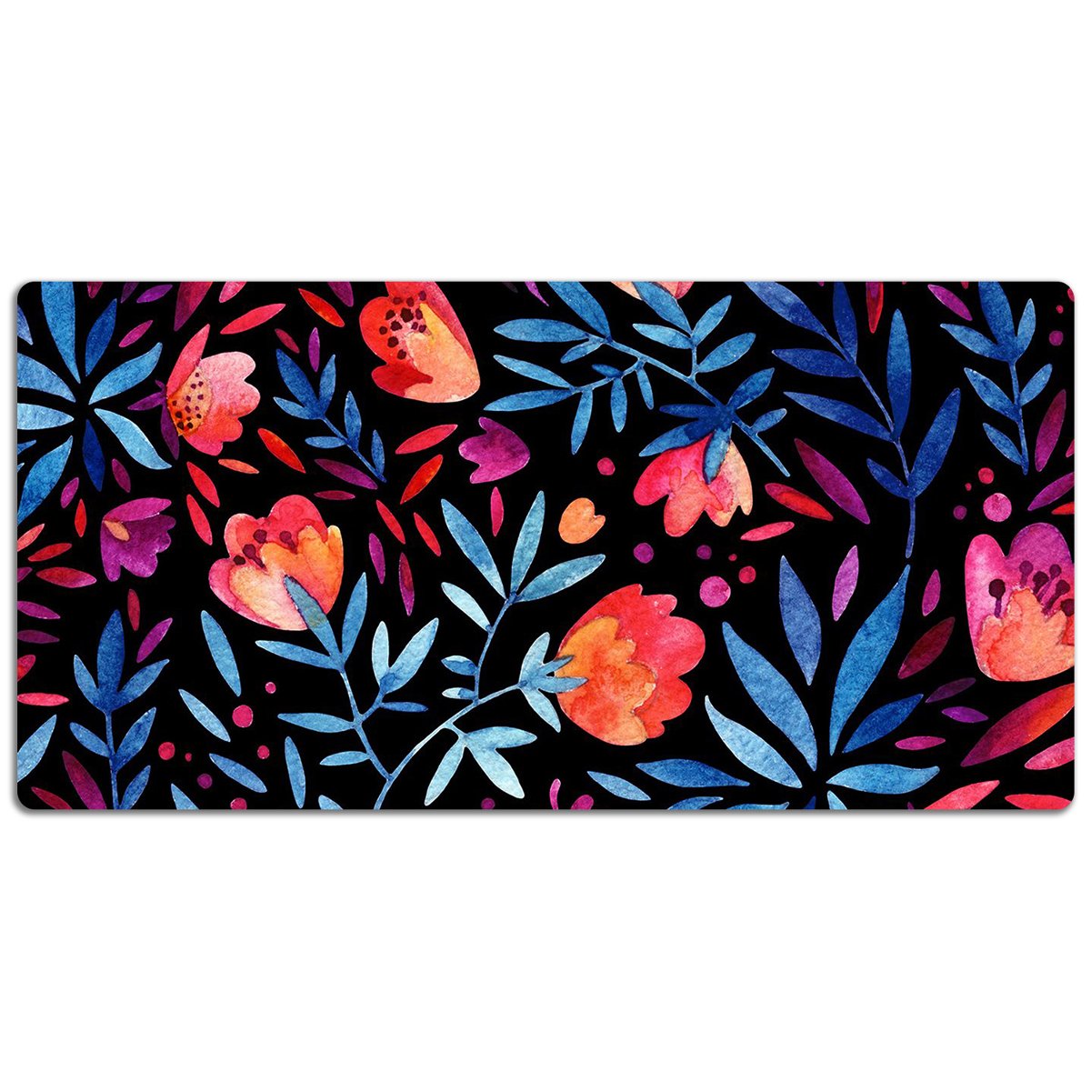 Mata ochronna z nadrukiem Kwiatowy wzór 120x60 cm, Dywanomat