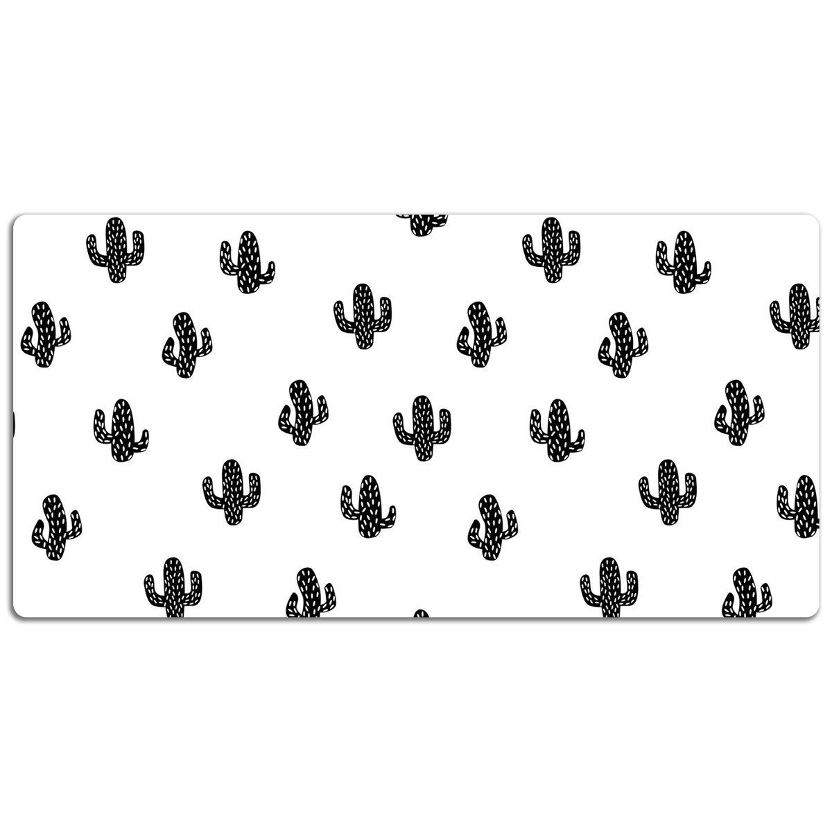 Mata z nadrukiem na biurko Kaktusowy wzór 120x60 cm, Dywanomat