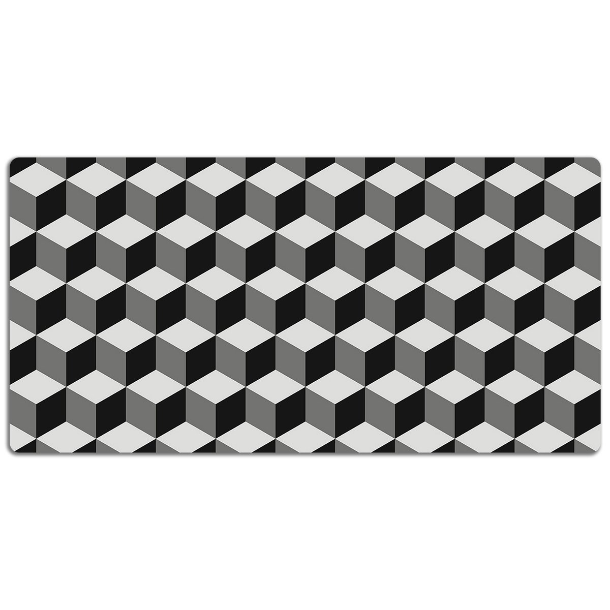 Duża podkładka na biurko Sześciany wzór 3D 120x60cm, Dywanomat