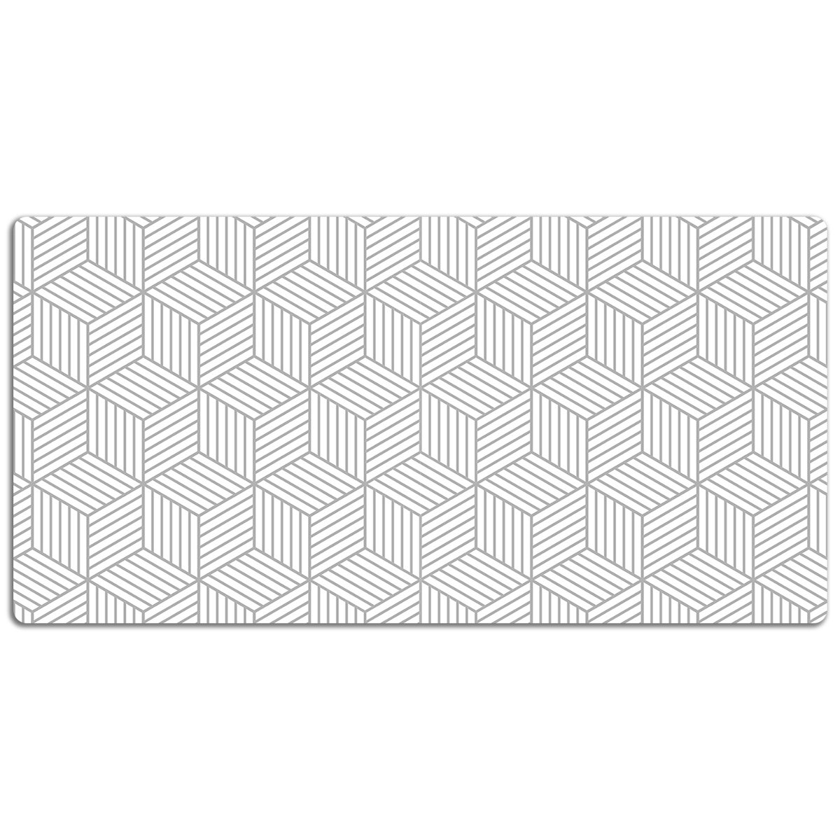 Duża podkładka na biurko Sześciany wzór 3D 120x60cm, Dywanomat