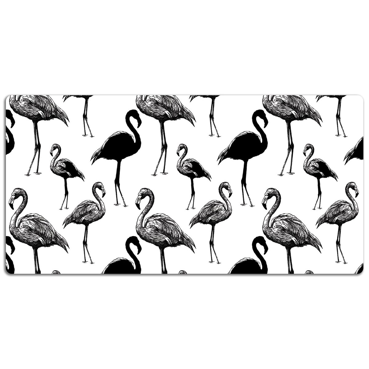 Mata ochronna na blat Retro styl flamingi 120x60 cm, Dywanomat
