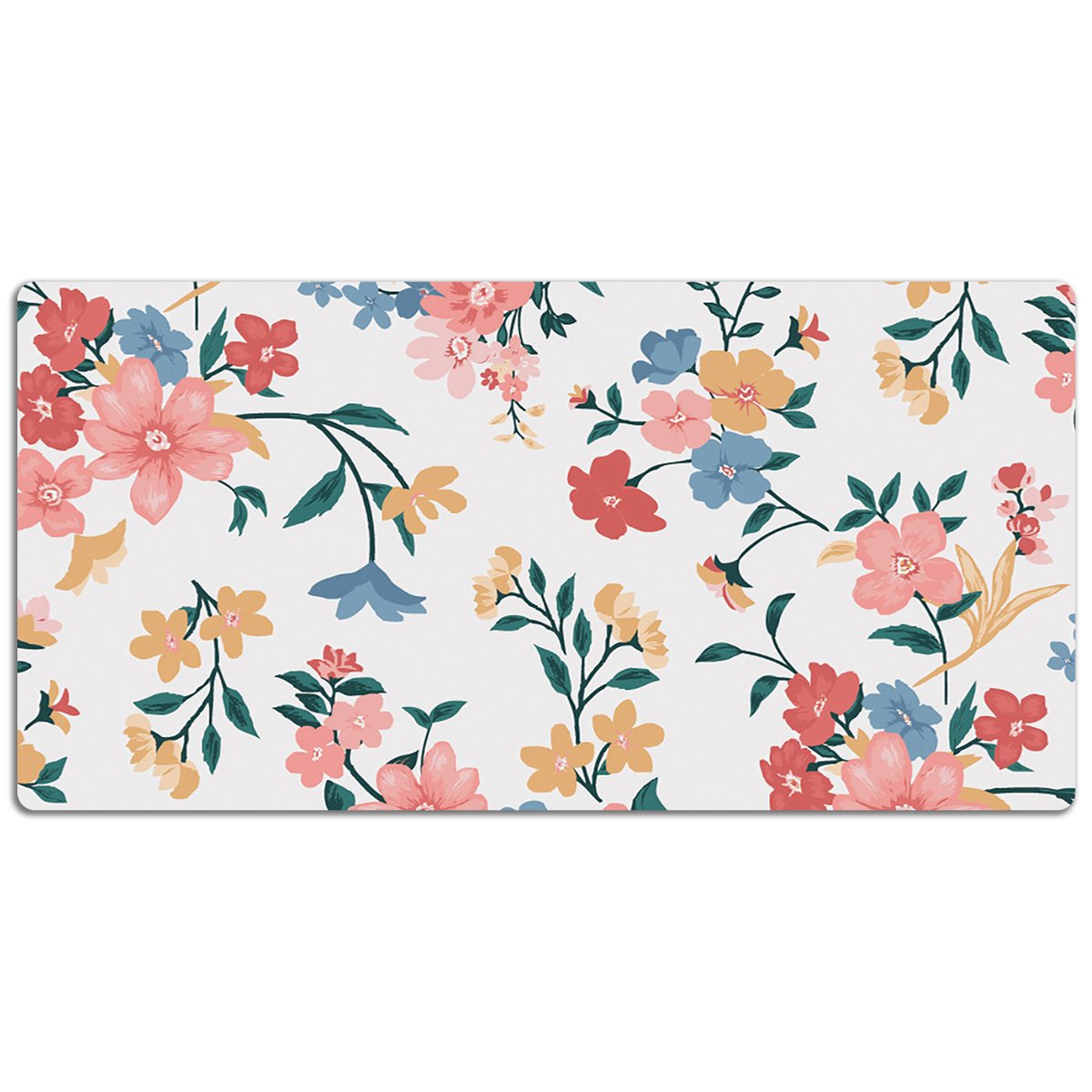 Ochronna mata na biurko Kolorowy kwiaty 120x60 cm, Dywanomat