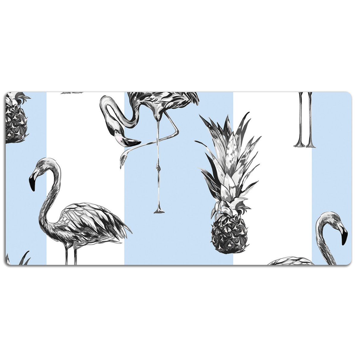 Mata ochronna na biurko Flaming i ananas 120x60 cm, Dywanomat