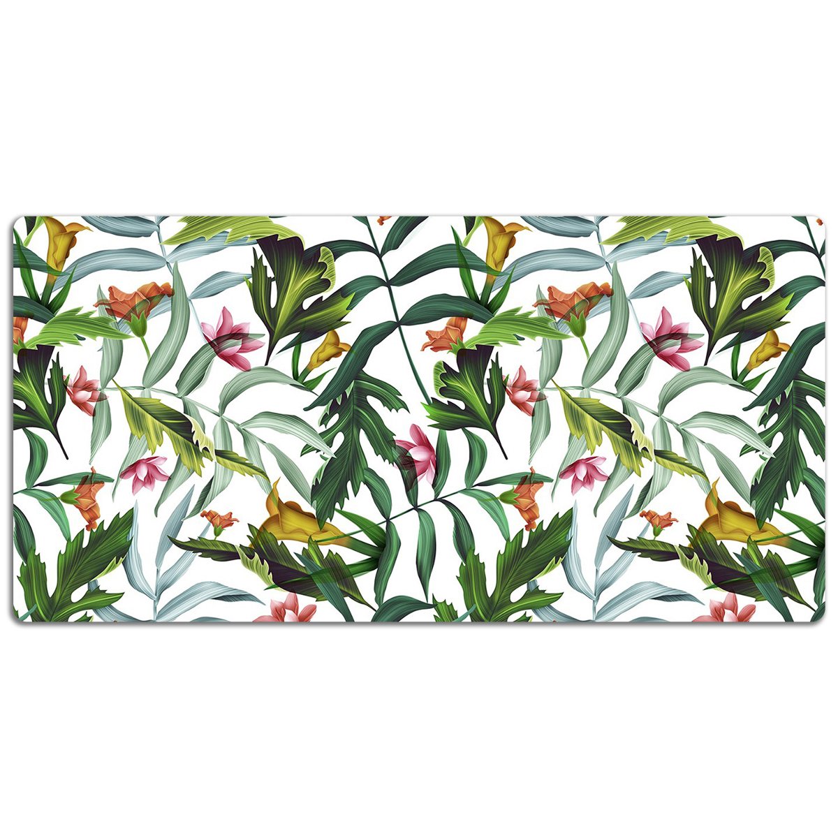 Mata ochronna na biurko Tropikalna flora 120x60 cm, Dywanomat