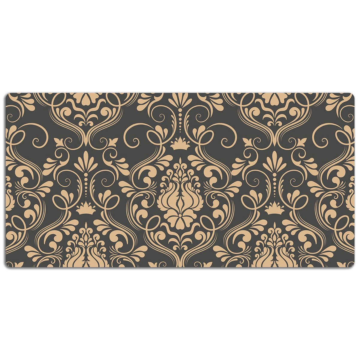 Mata z nadrukiem na biurko Złoty ornament 120x60 cm, Dywanomat