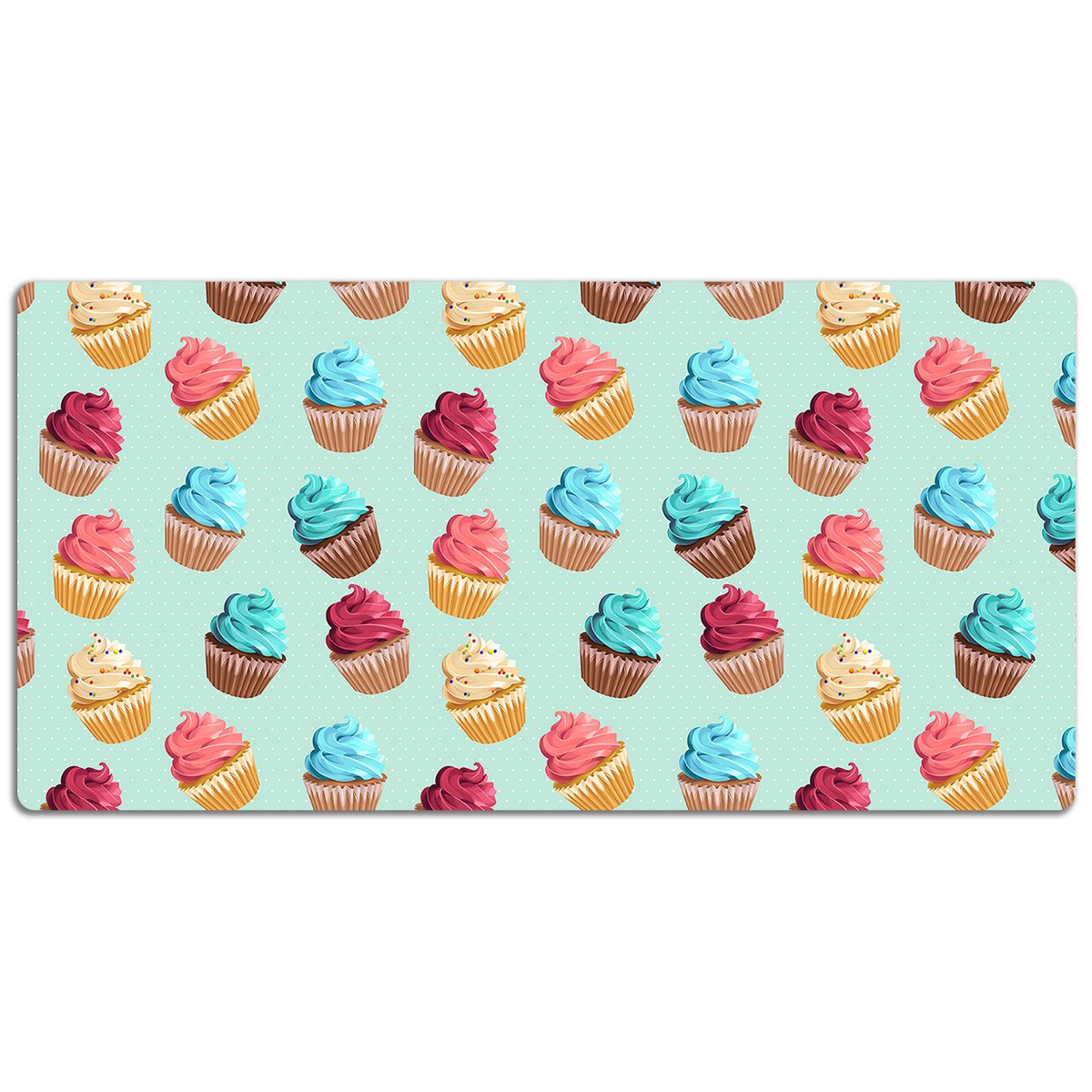 Duża podkładka na biurko Babeczki muffinki 120x60cm, Dywanomat