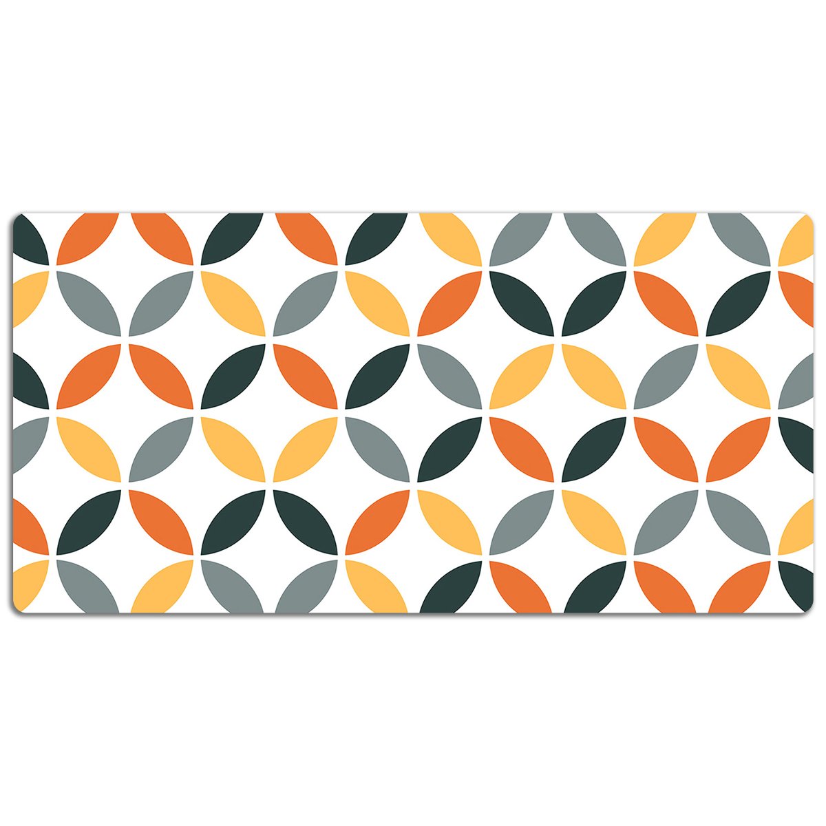 Duża podkładka na biurko Geometryczne koła 120x60cm, Dywanomat