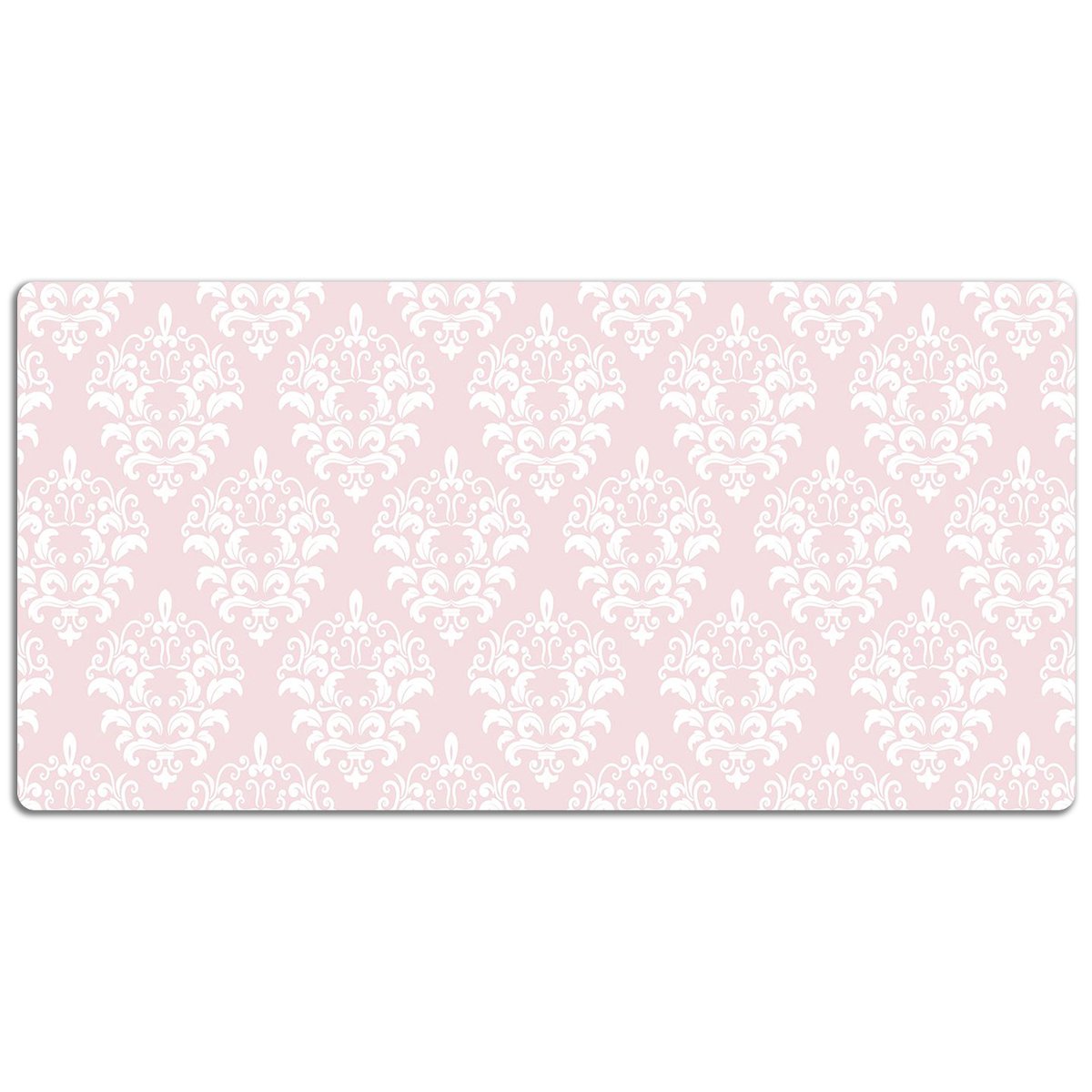 Mata ochronna z nadrukiem Różowy Damask 120x60 cm, Dywanomat