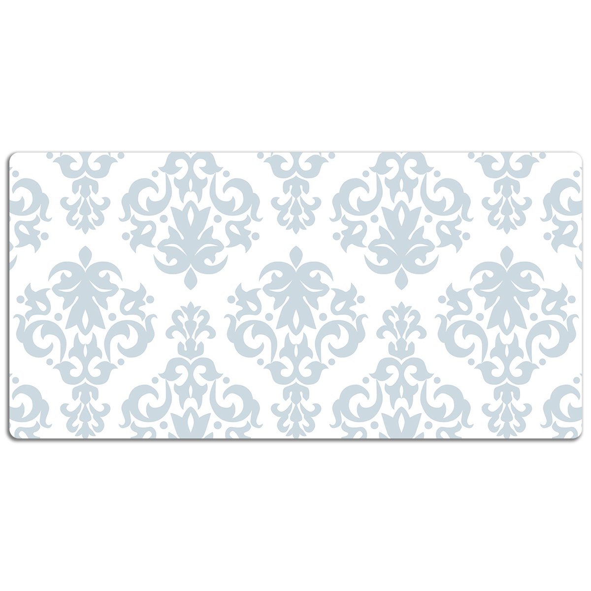 Mata z nadrukiem na biurko Szary ornament 120x60 cm, Dywanomat