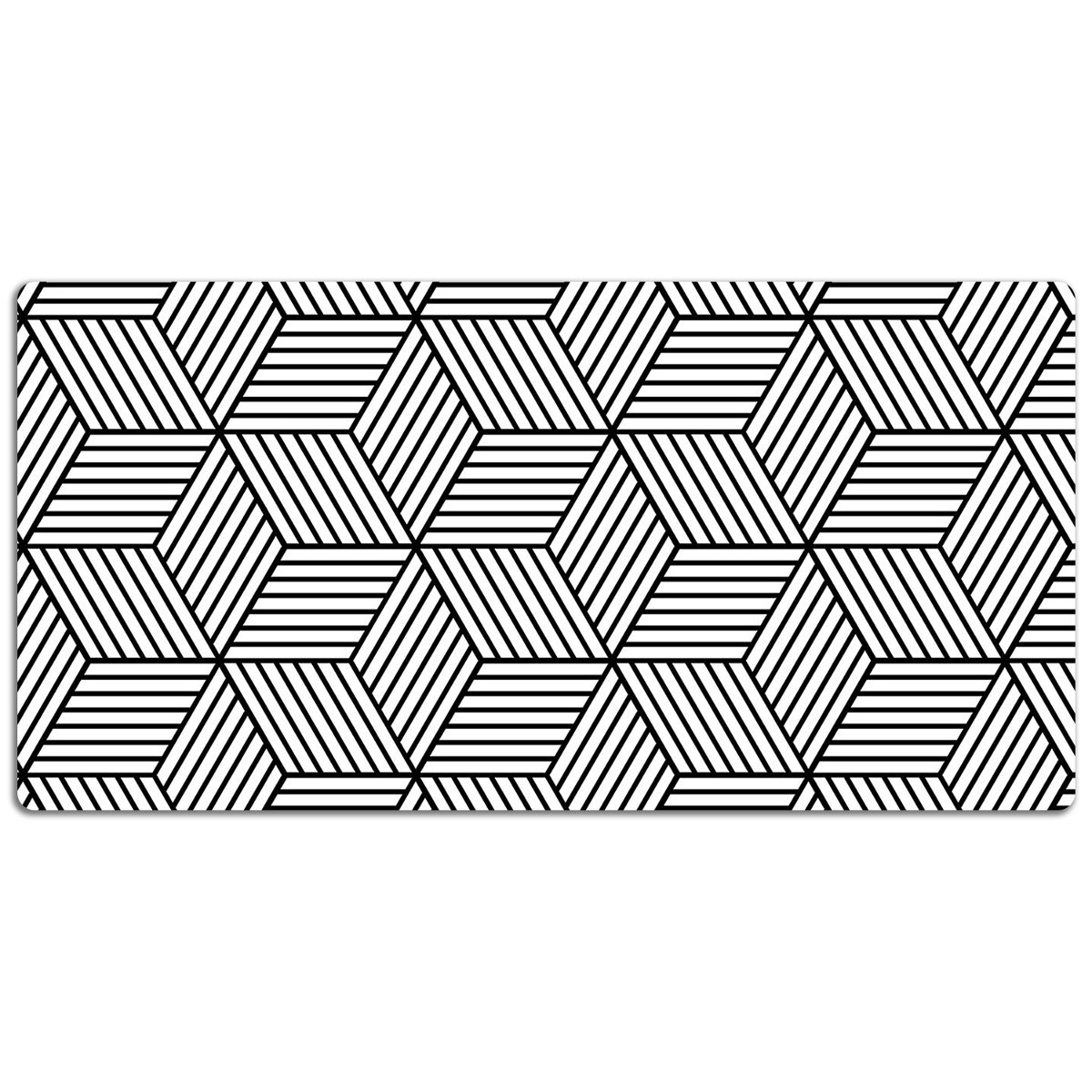 Mata ochronna na blat Kostki geometryczne 120x60 cm, Dywanomat