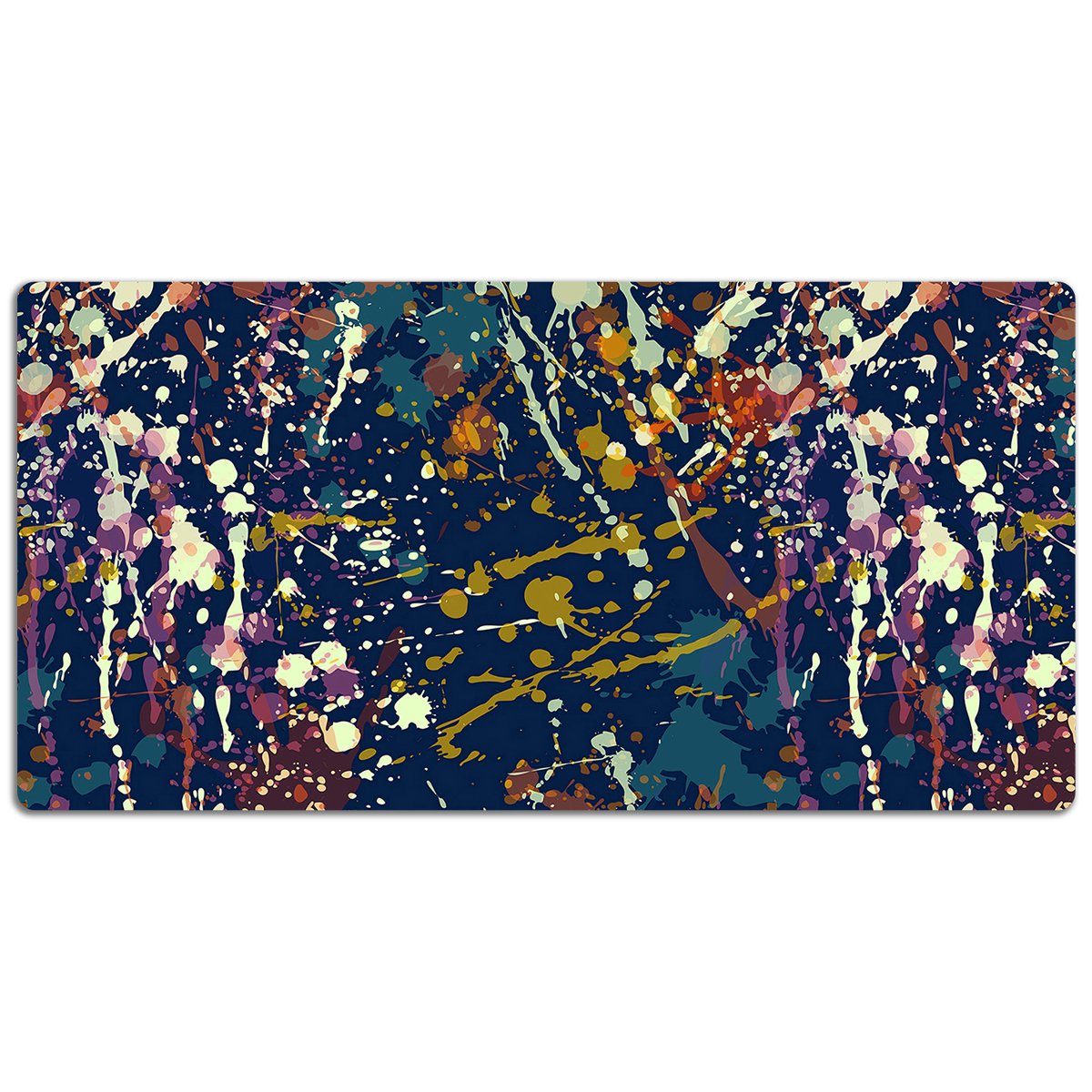 Mata z nadrukiem na biurko Akwarela plamy 120x60 cm, Dywanomat