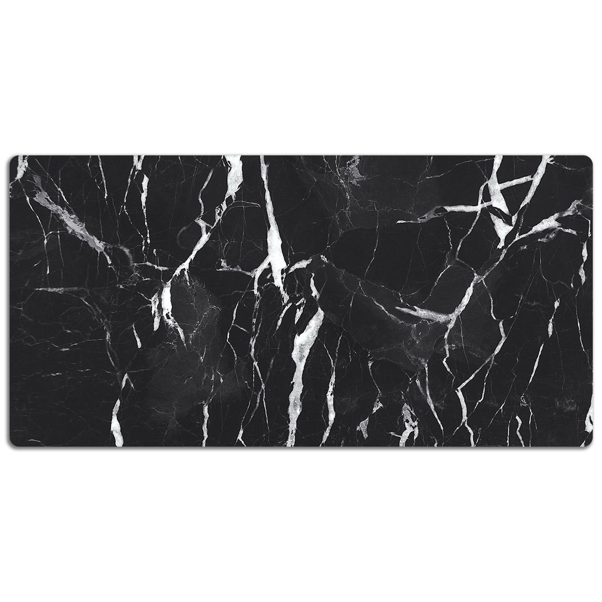 Mata ochronna z nadrukiem Czarny marmur 120x60 cm, Dywanomat