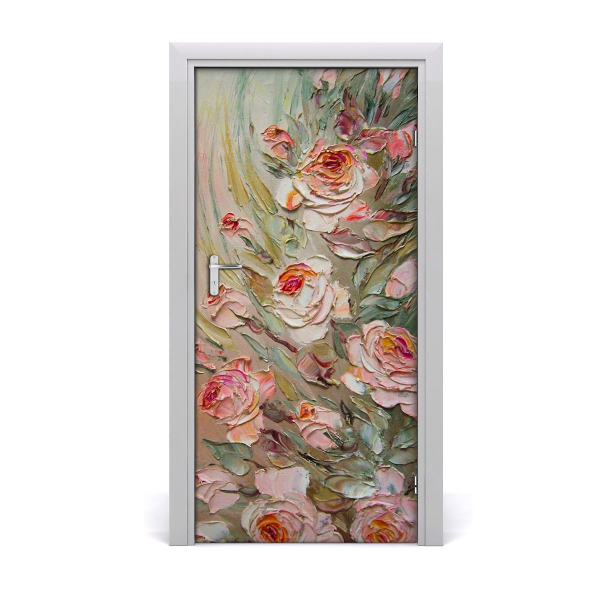 Naklejka samoprzylepna okleina na drzwi Róże 95x205 cm, Tulup