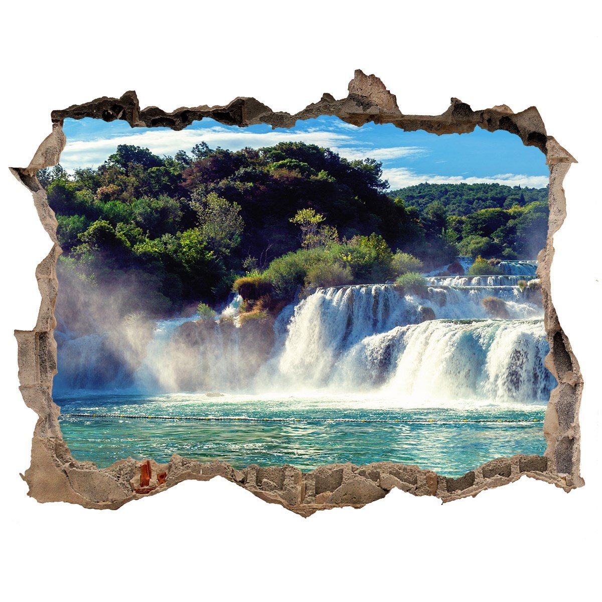 Naklejka fototapeta 3D na ścianę Wodospady Krka, Tulup