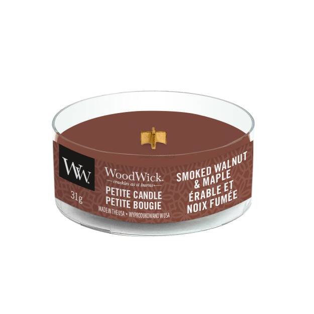 WoodWick Smoked Walnut & Maple świeczka zapachowa 31 g unisex