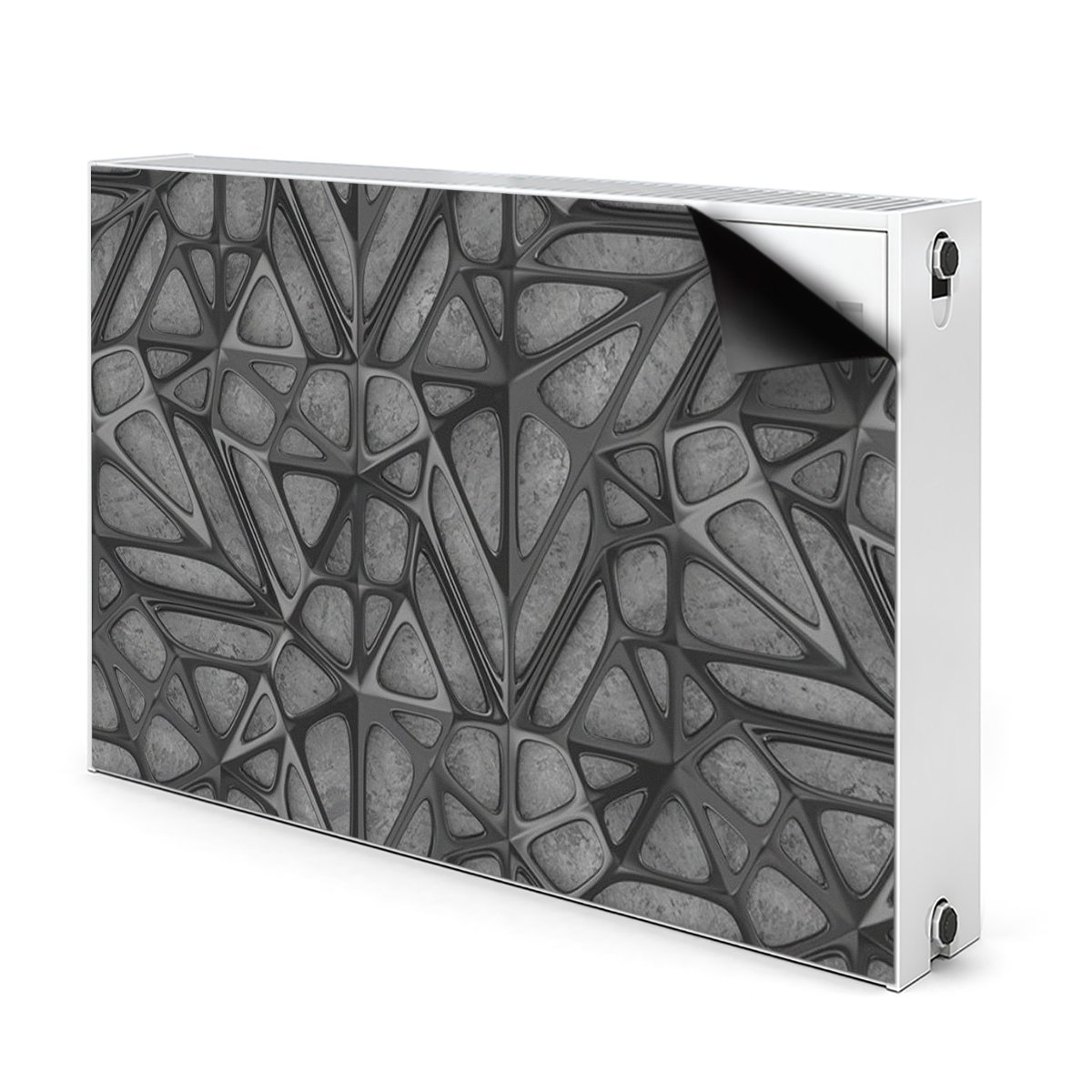Magnetyczna mata Wzór siatki na betonie 90x60 cm, Bluedecor