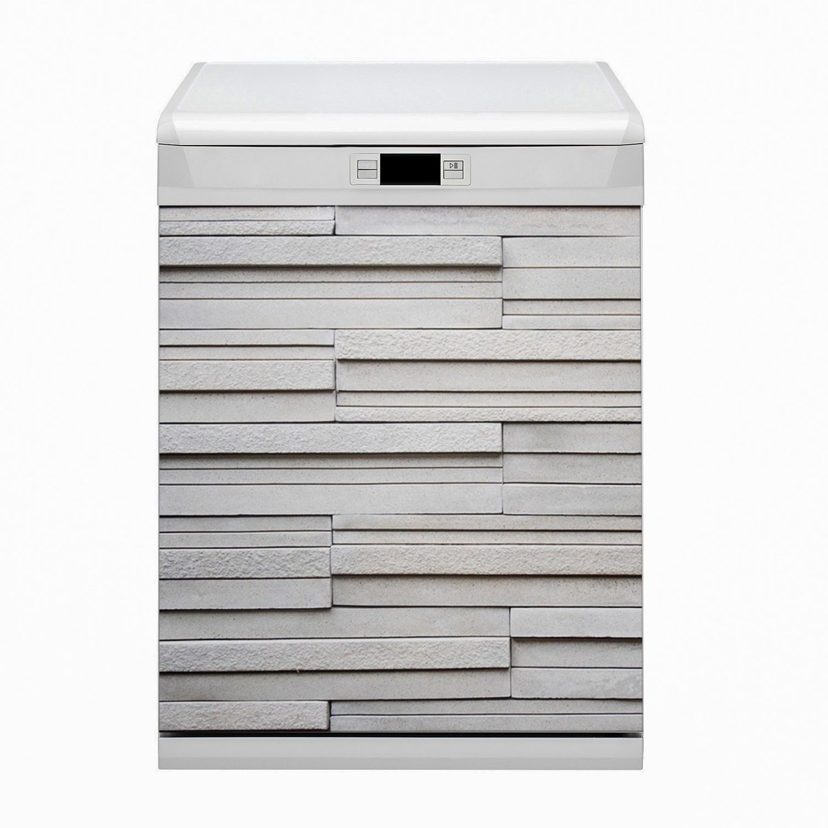 Magnetyczna osłona na zmywarkę Białe deski 60x80