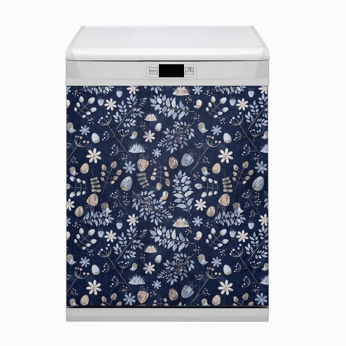 Bluedecor Magnes na zmywarkę Skandynawskie liście 60x80