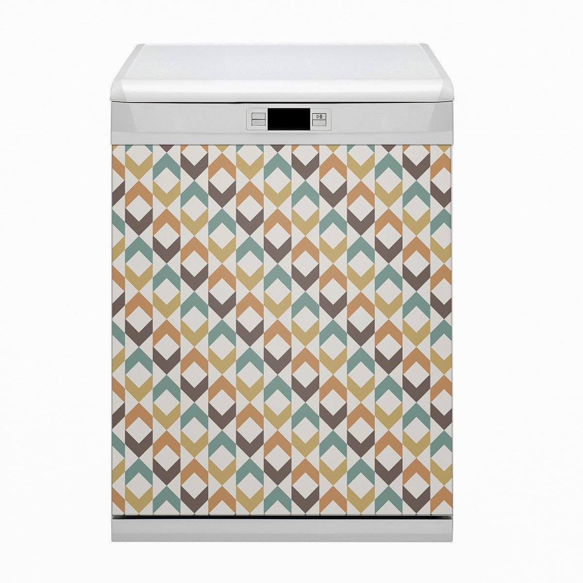 Ozdobna osłona na zmywarkę Retro kształty 60x80