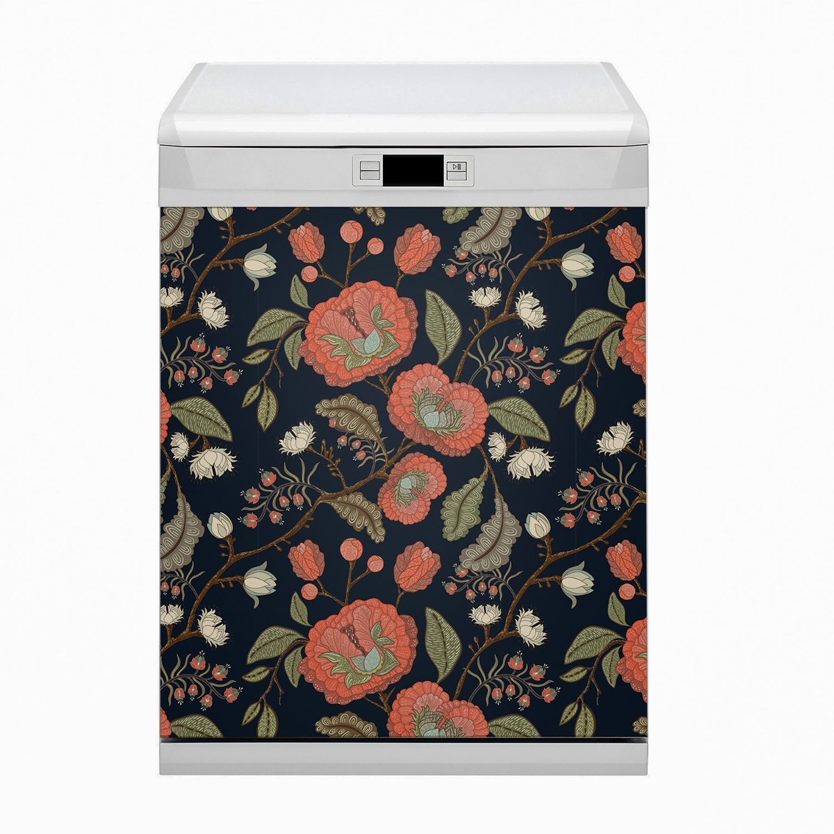 Mata na zmywarkę Retro Kwiaty 60x80