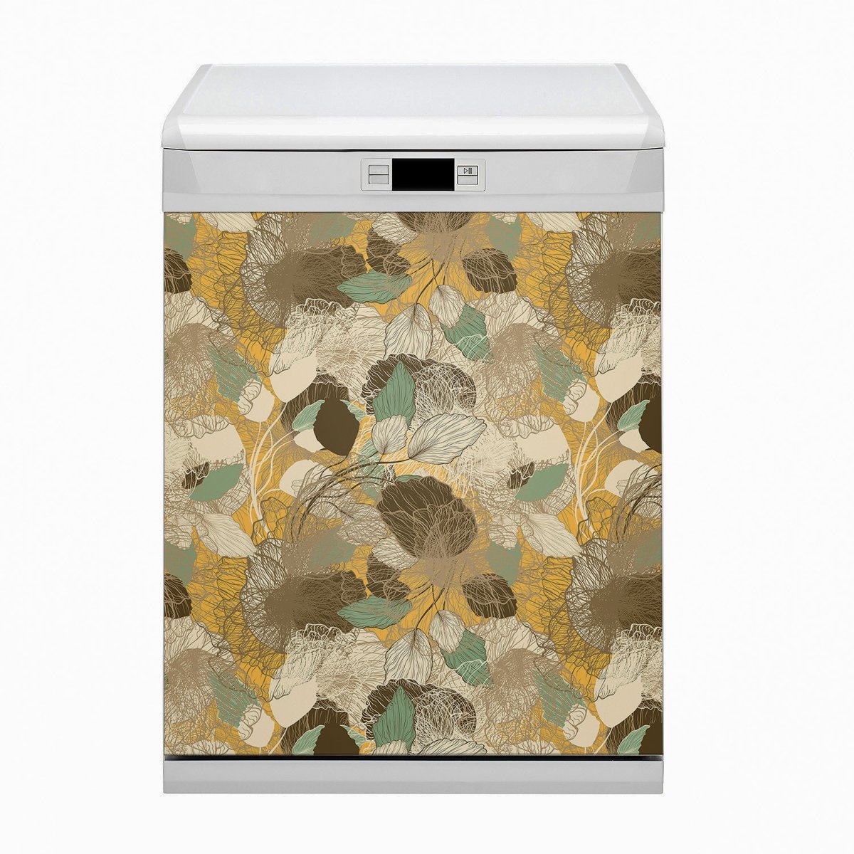 Ozdobny Bluedecor Magnes na zmywarkę Retro sztuka 60x80