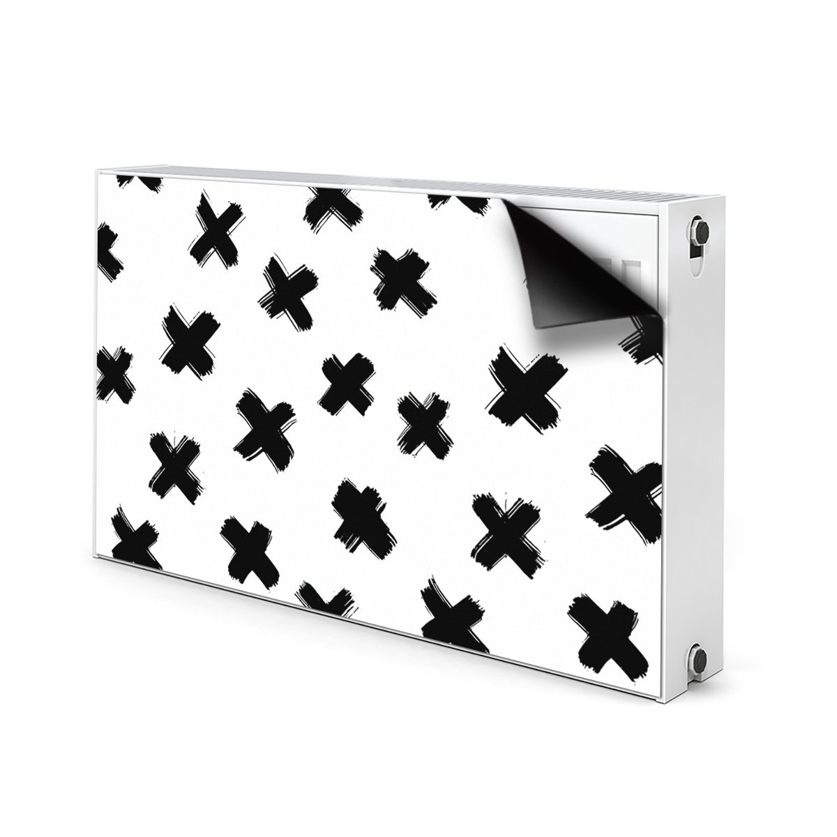 Osłona grzejnika X pociągnięcia pędzlem 100x60 cm, Bluedecor