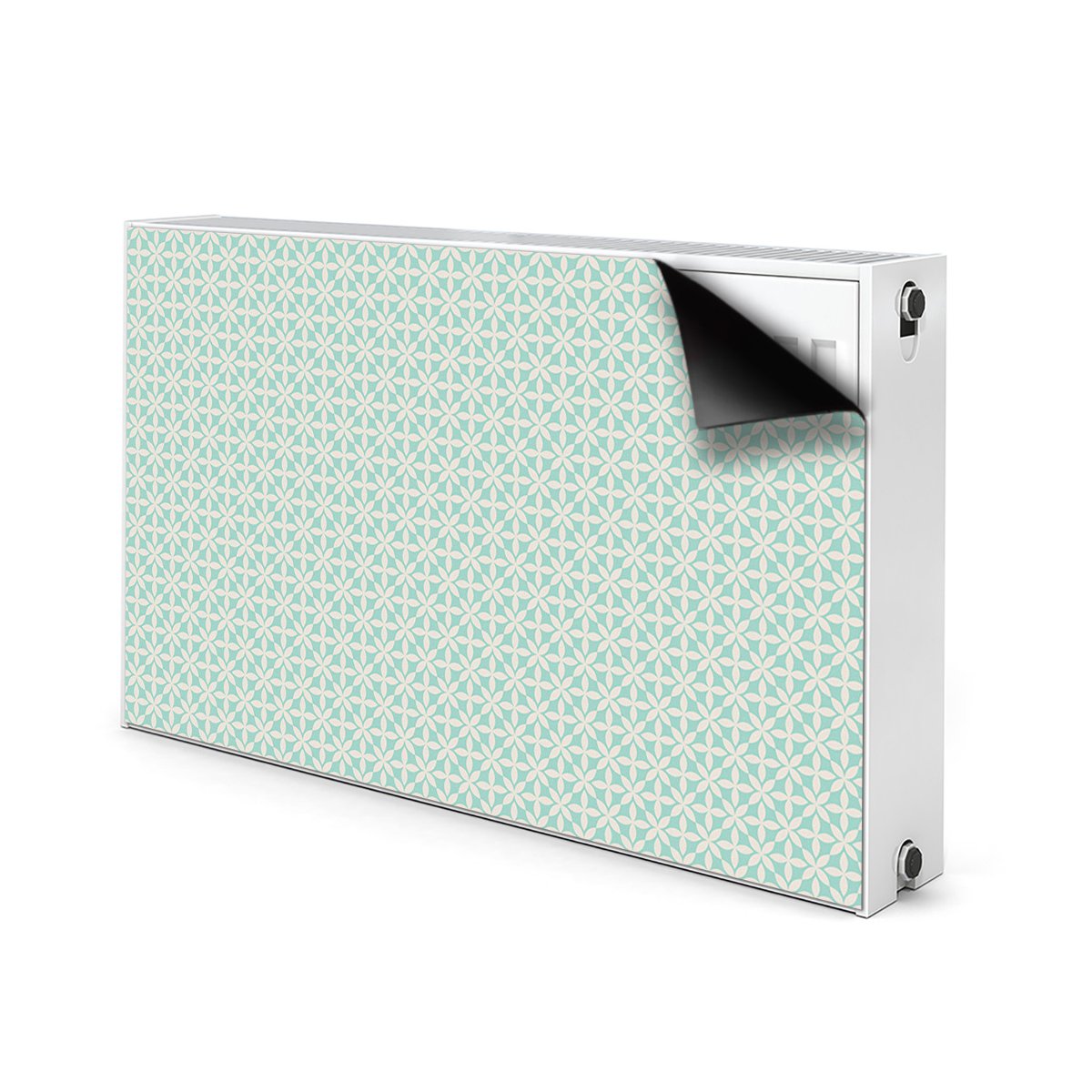Maskownica na grzejnik Biało niebieski wzór 100x60, Bluedecor