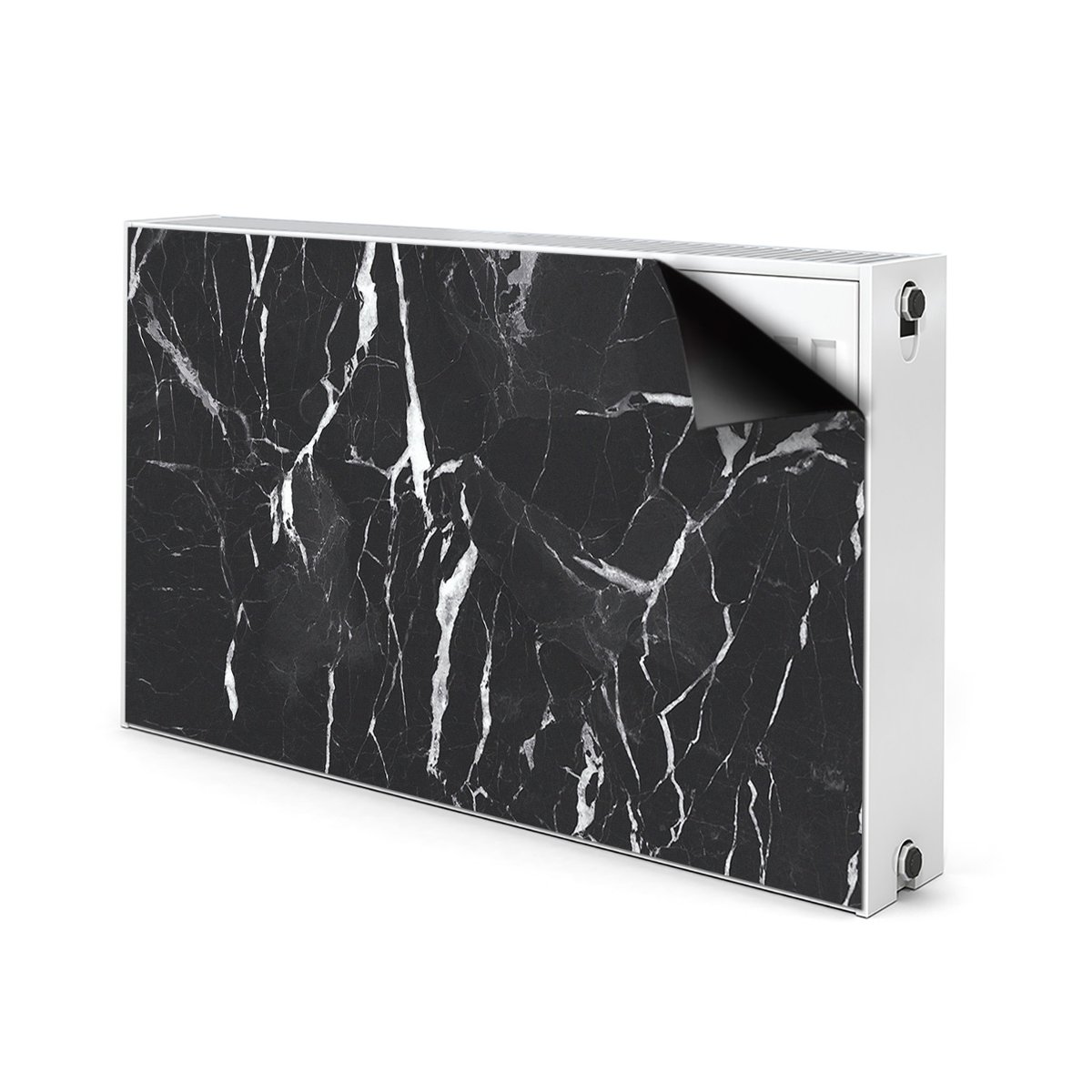 Osłona magnes na grzejnik Czarny marmur 100x60 cm, Bluedecor