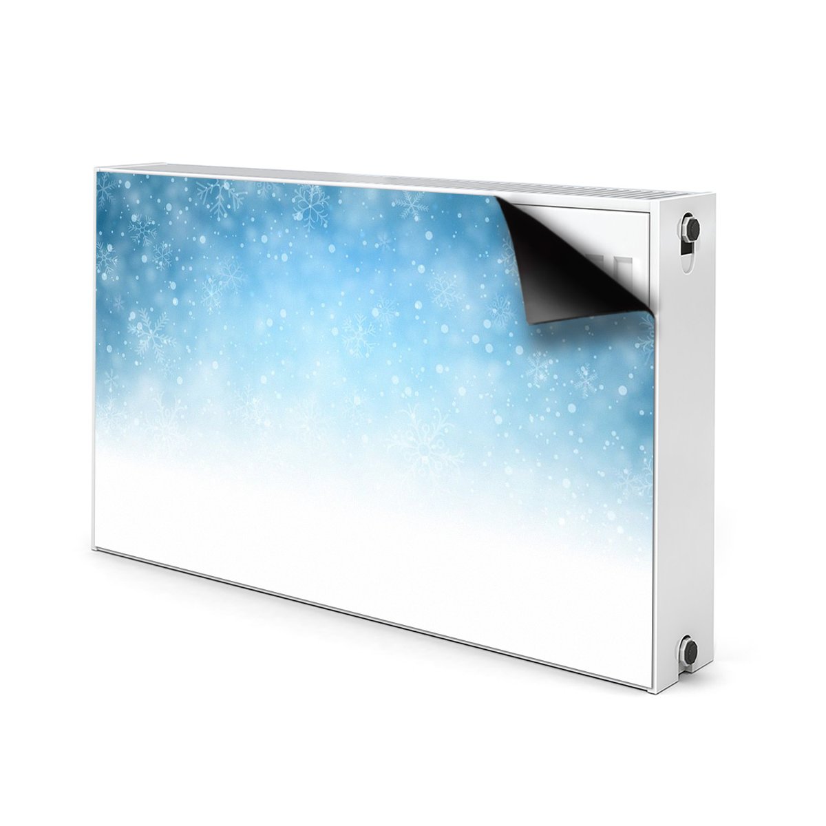 Mata magnetyczna Płatki śniegu zimowy wzór 100x60, Bluedecor