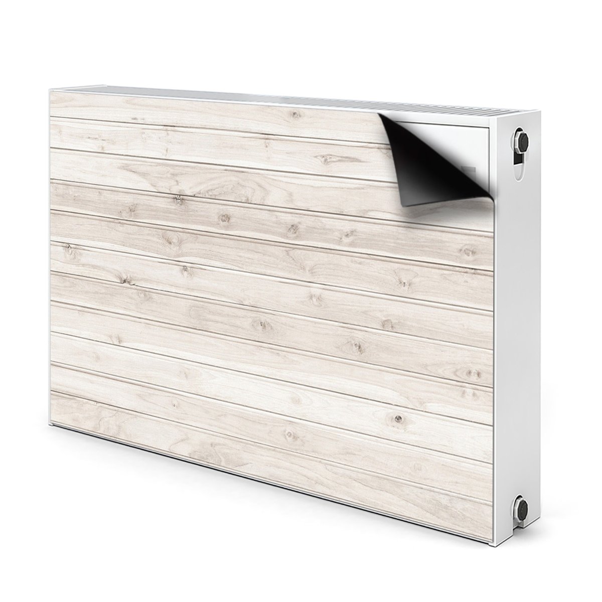 Magnes maskownica na kaloryfer Białe deski 90x60, Bluedecor