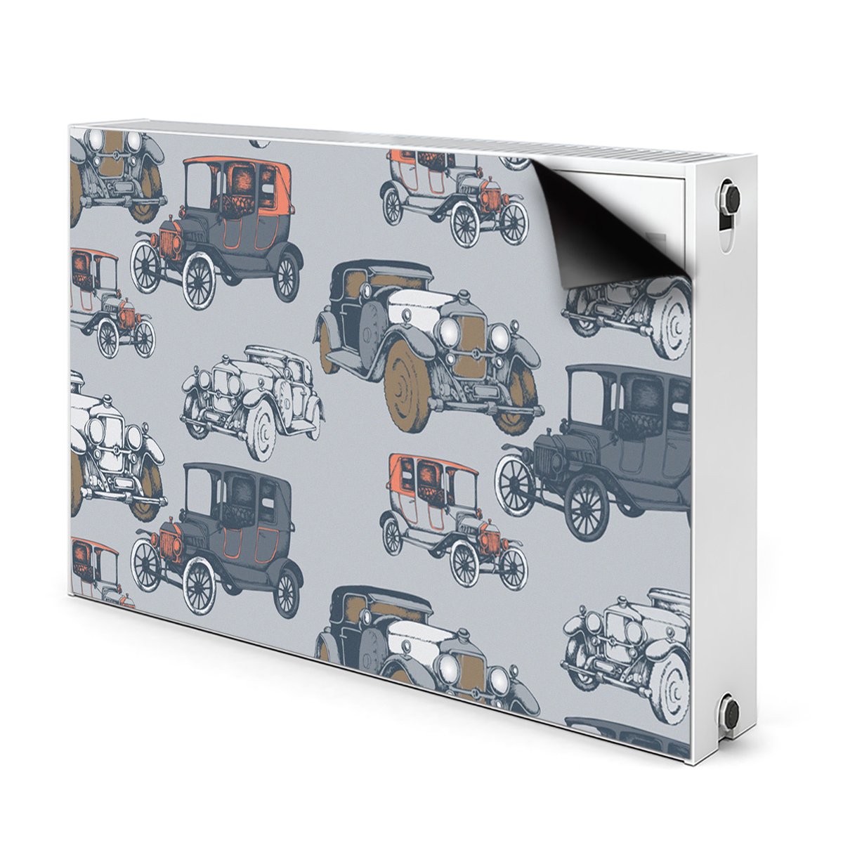 Magnez na kaloryfer Klasyczne samochody 90x60 cm, Bluedecor