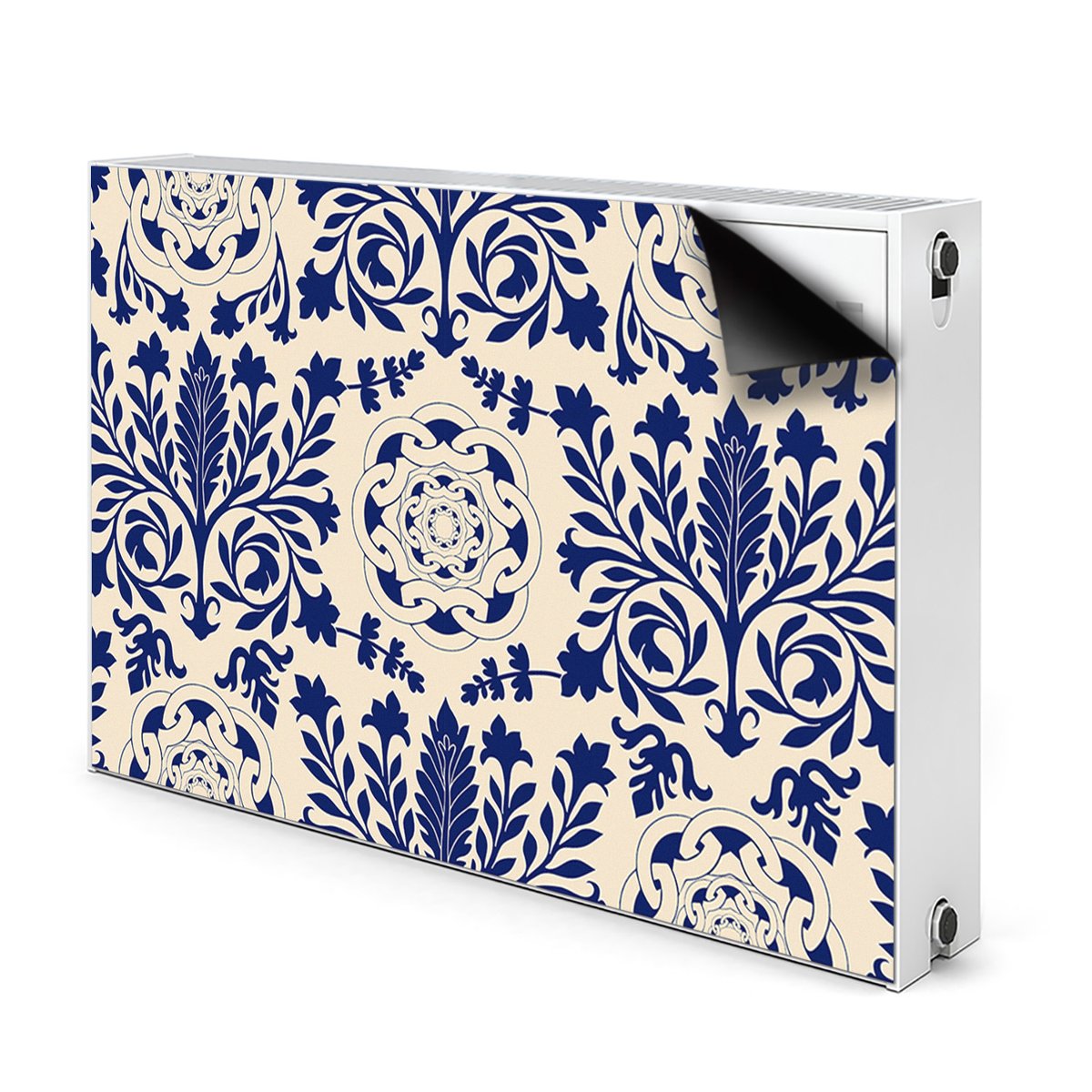 Maskownica kaloryfera magnes Niebieski wzór 90x60, Bluedecor