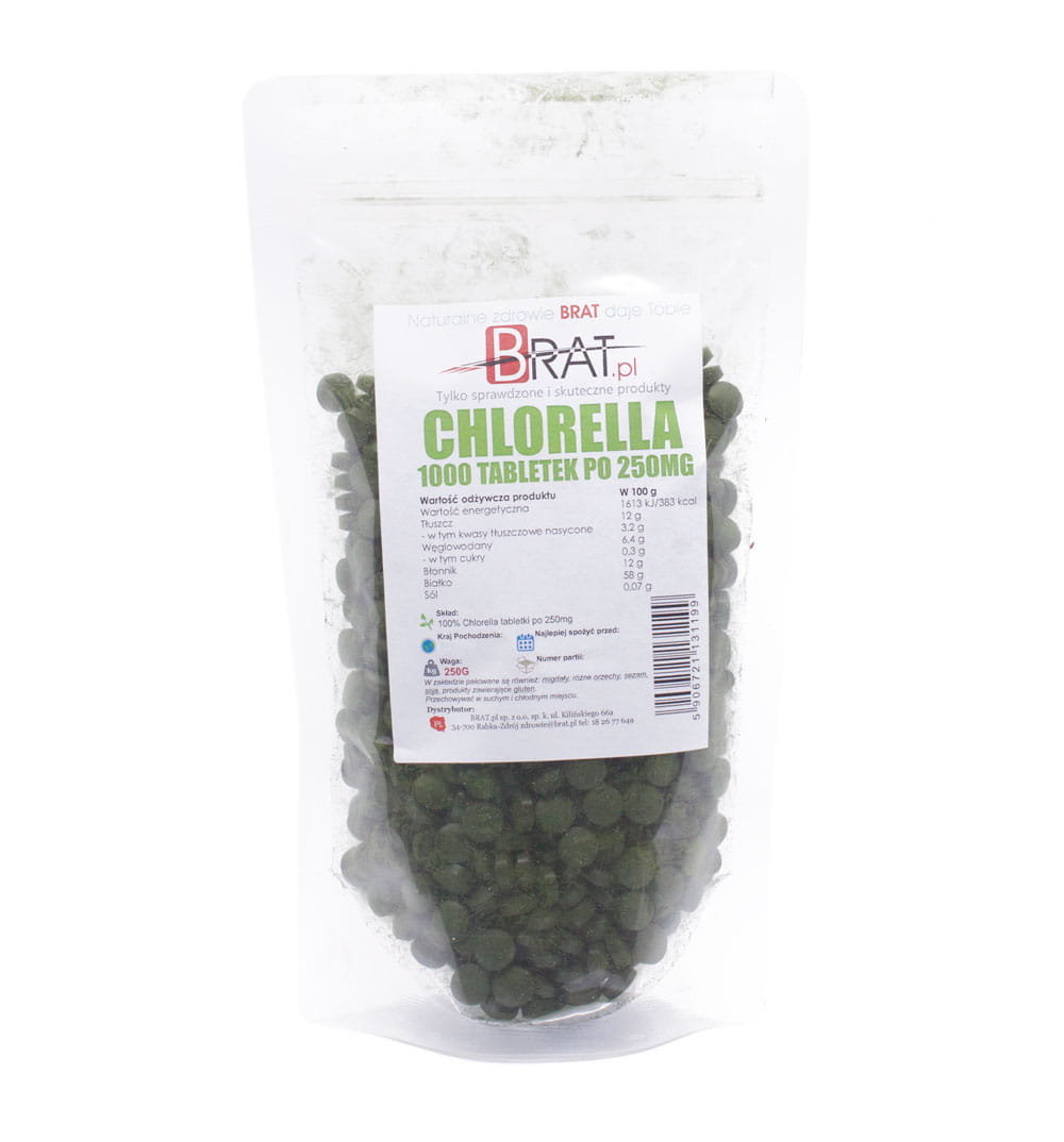 Chlorella 250G / 1000 tabletek - Algi / Bioswena
