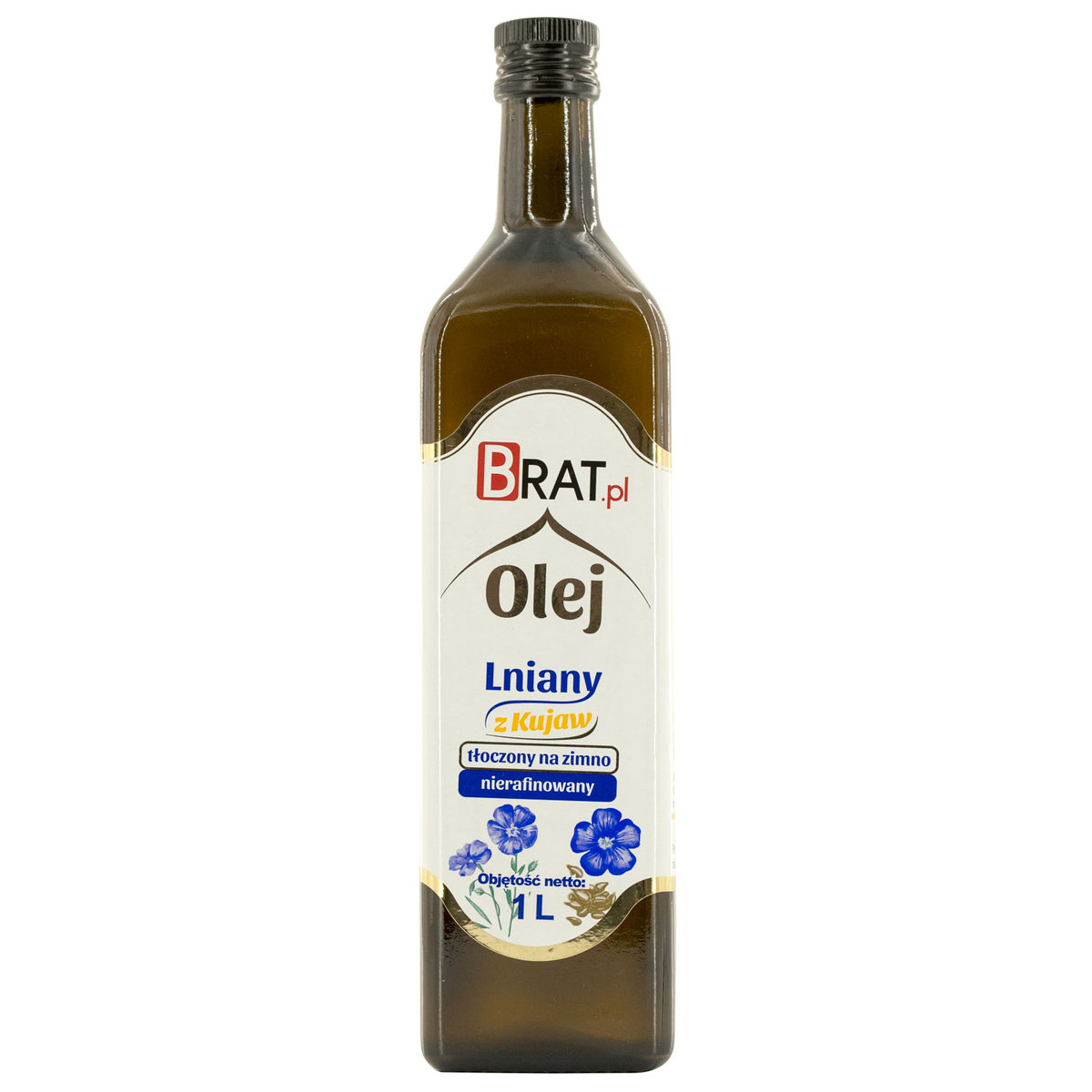 Olej lniany 1000 ml - Brat.pl