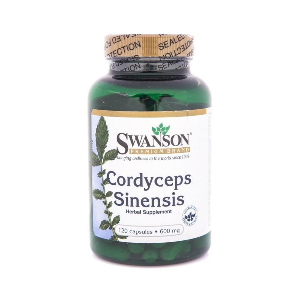 SWANSON Cordyceps sinensis 600mg 120kaps - suplement diety