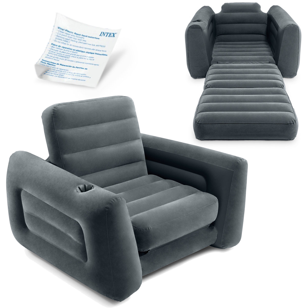 Intex Fotel Łóżko Kanapa Sofa dmuchana 1 os.-66551