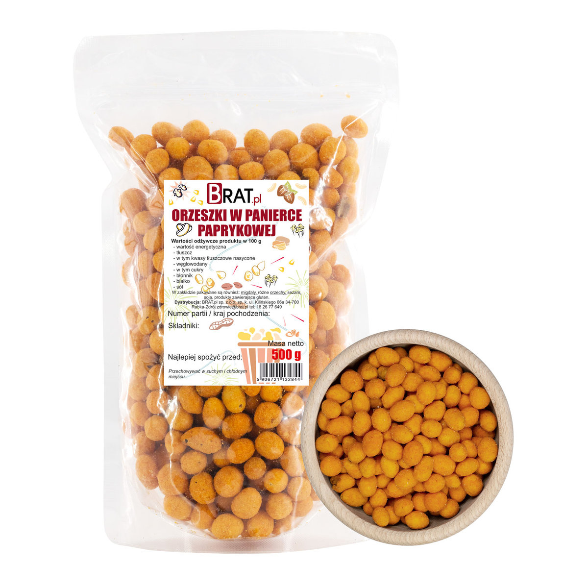 Orzeszki w panierce paprykowej 500g