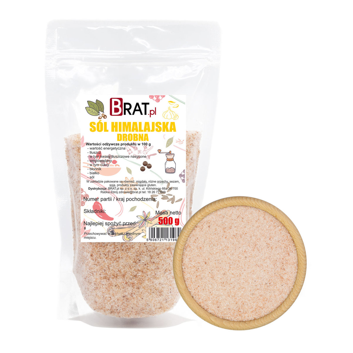 Sól himalajska drobna 500g