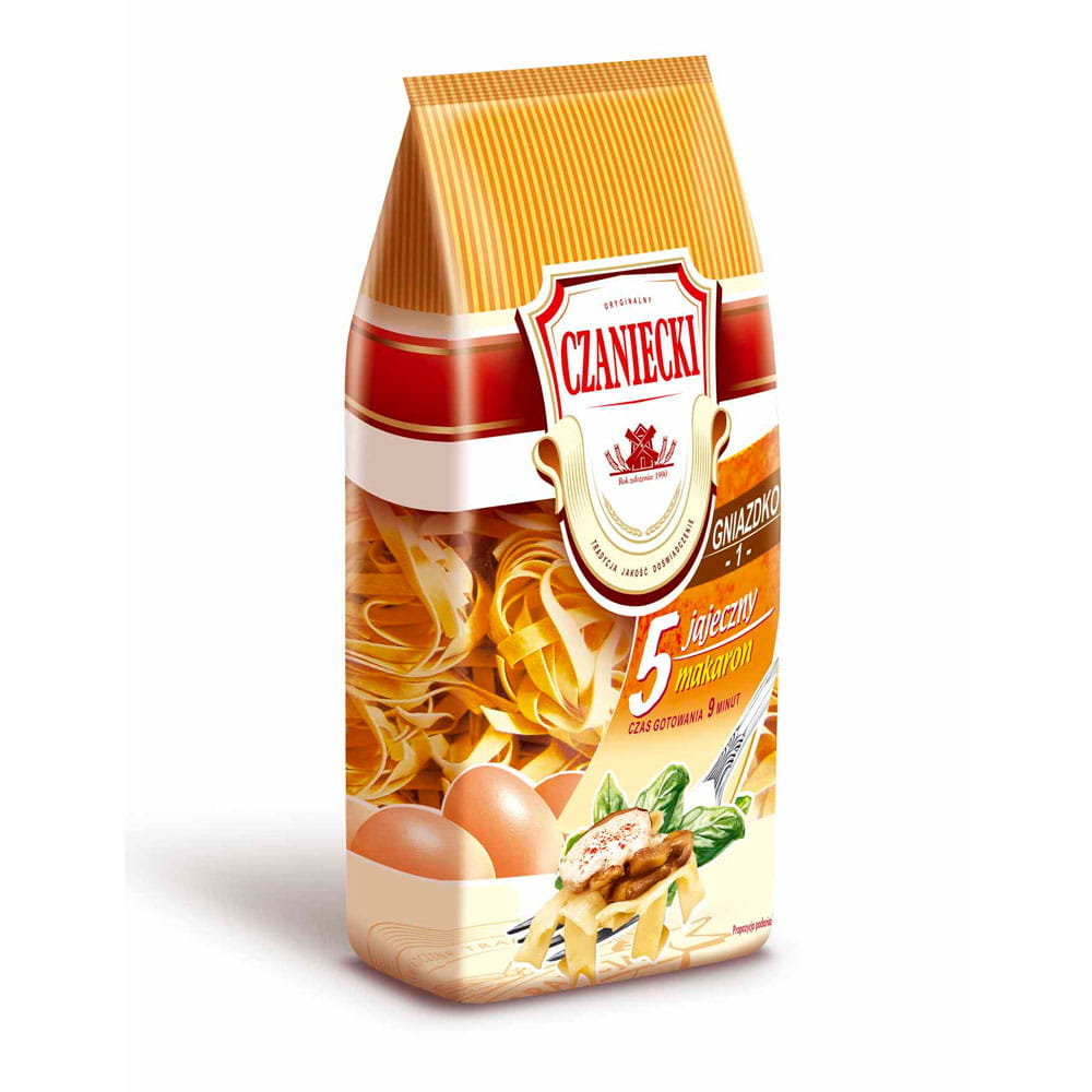 Czaniecki Makaron Gniazdko 1 5-jajeczny 500 g