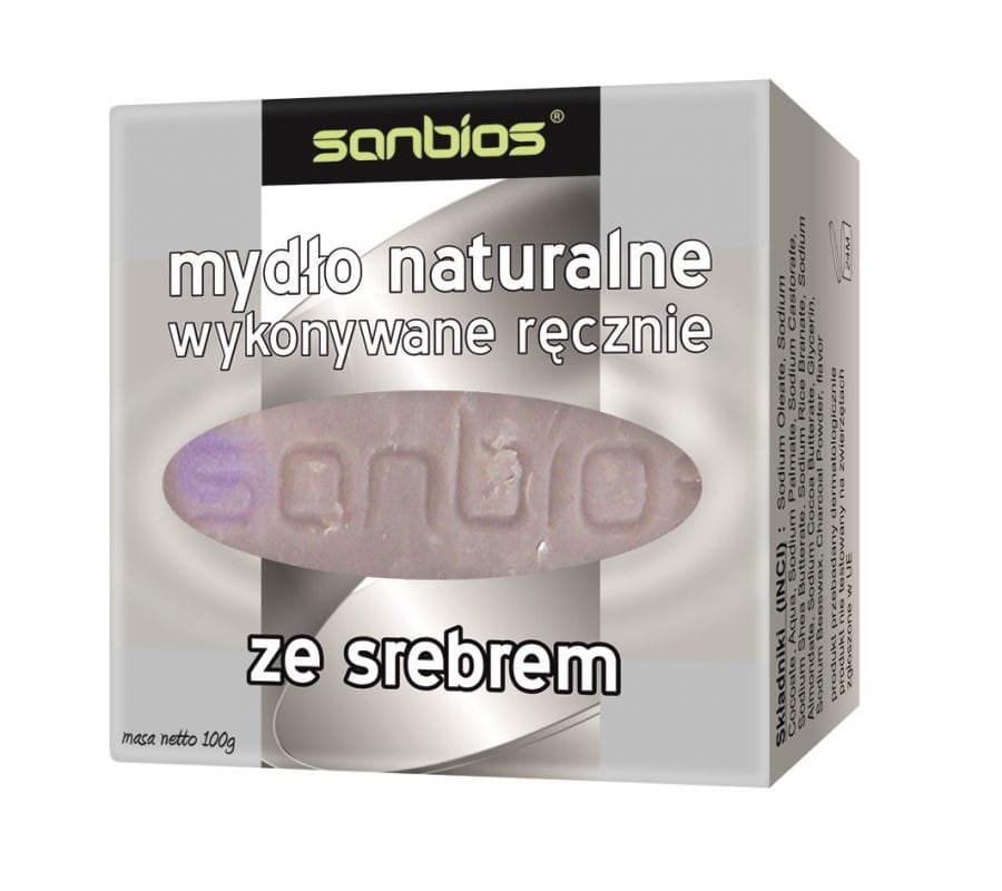 Sanbios: mydło naturalne ze srebrem - 100 g