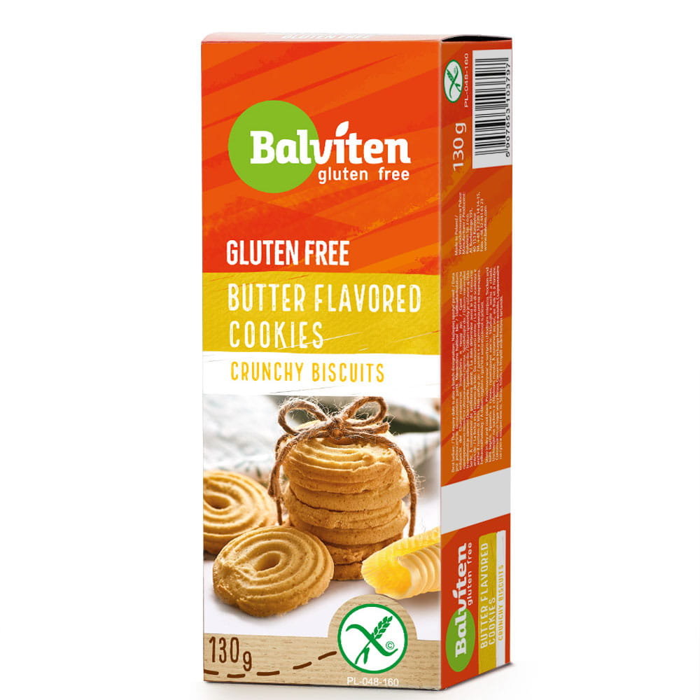 Balviten Herbatniki Kruche Maślane bezglutenowe 130g -