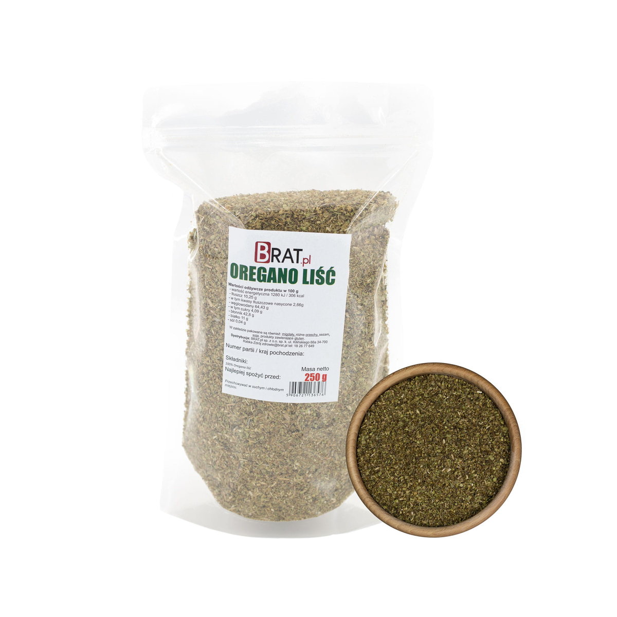 Oregano liść 250g
